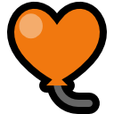 Emoji orange_balloon_heart