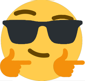 Emoji thinkergunsunglasses